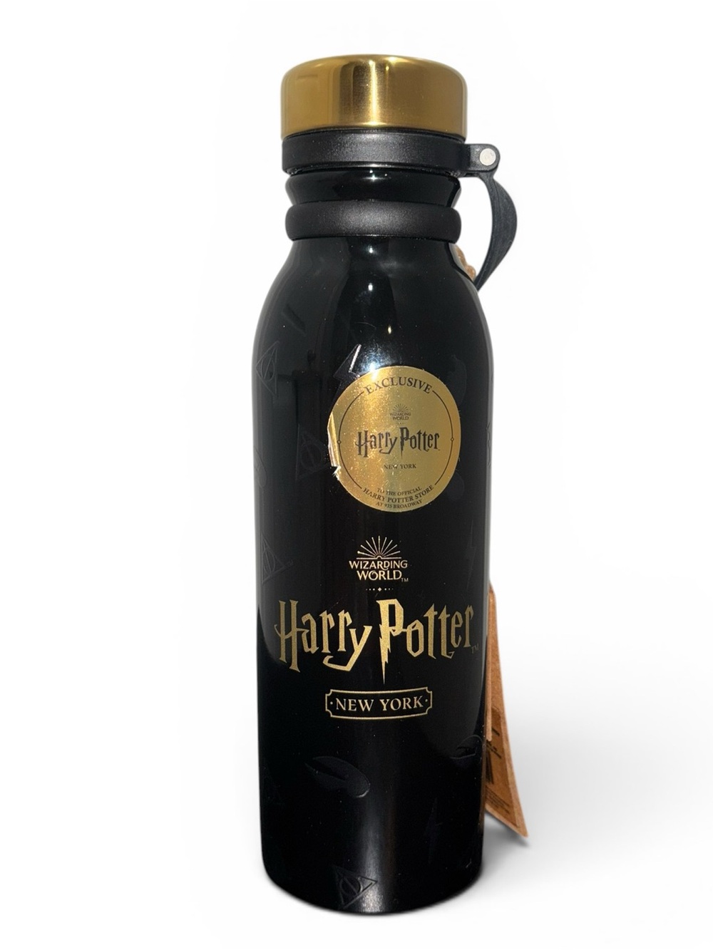 Harry Potter Collection NY Exclusive Black & Gold Steel Water Bottle 20 fl oz